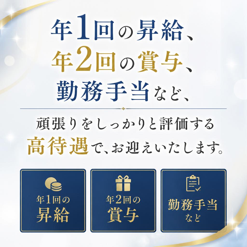 4. 高待遇でお迎え!