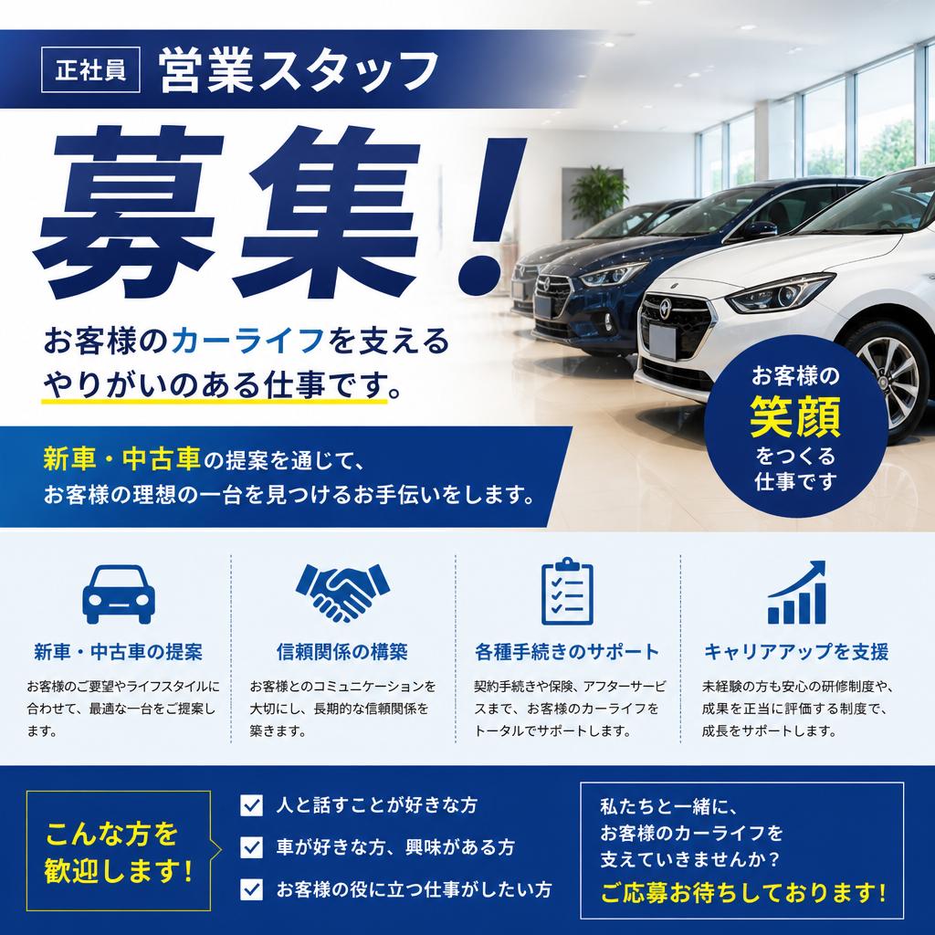 正社員の募集について