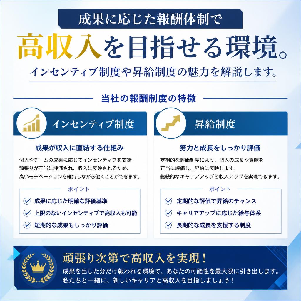 高収入を狙える！