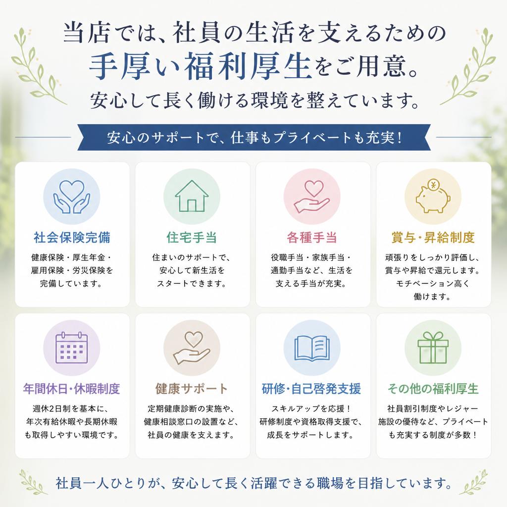 充実した福利厚生
