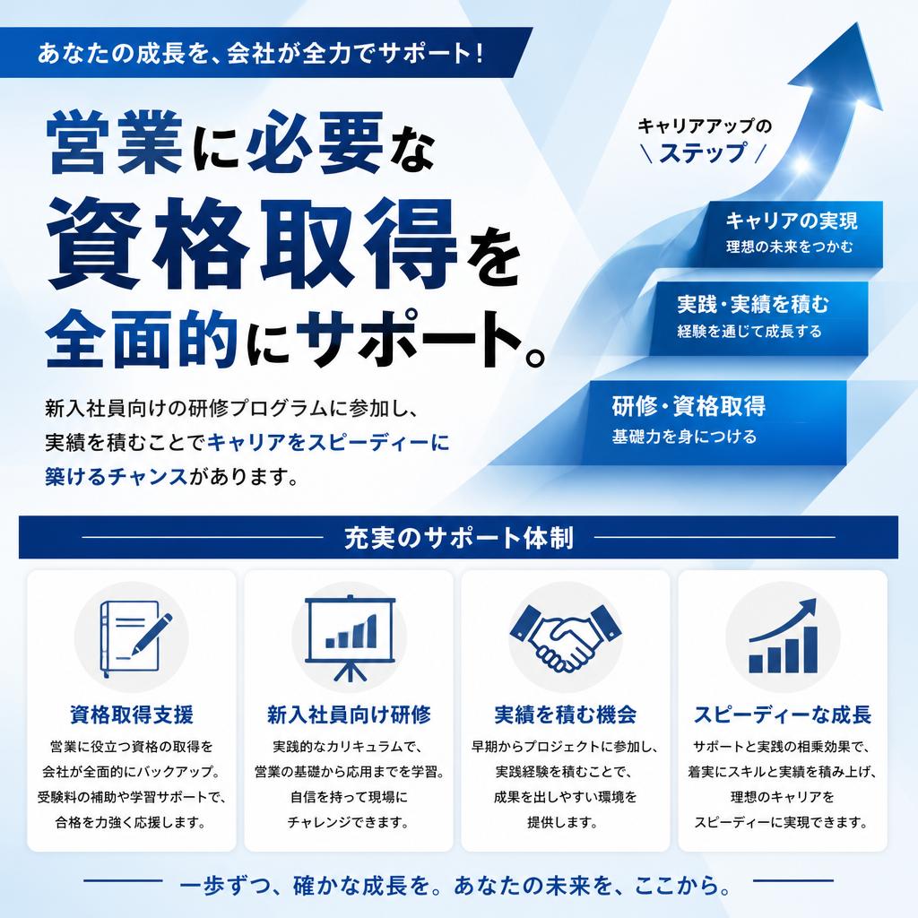 キャリアアップを支援する資格取得制度