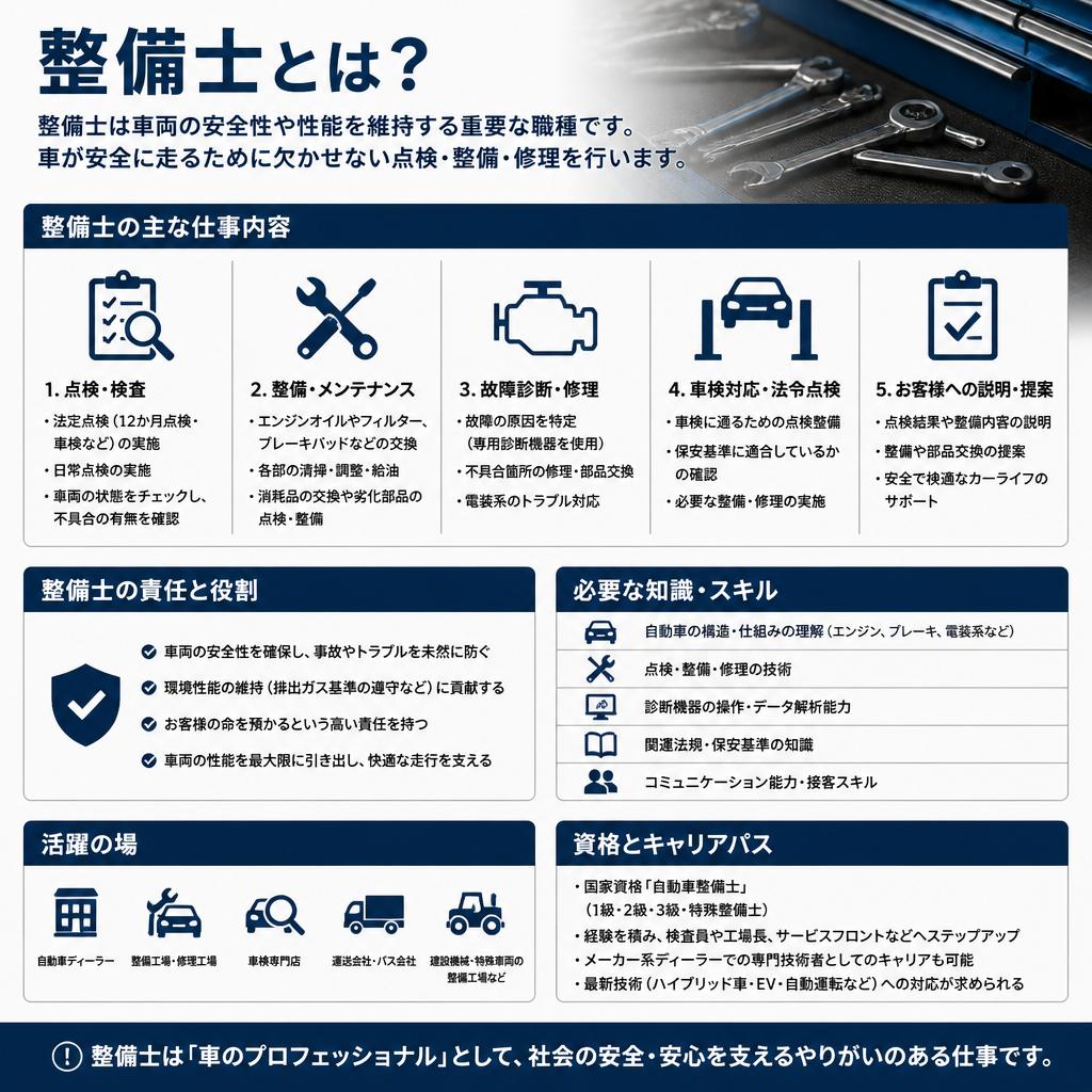 2. 整備士の役割とは？