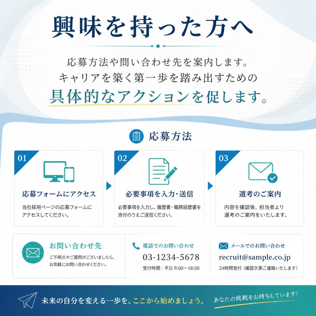 7. 今すぐ応募しよう！