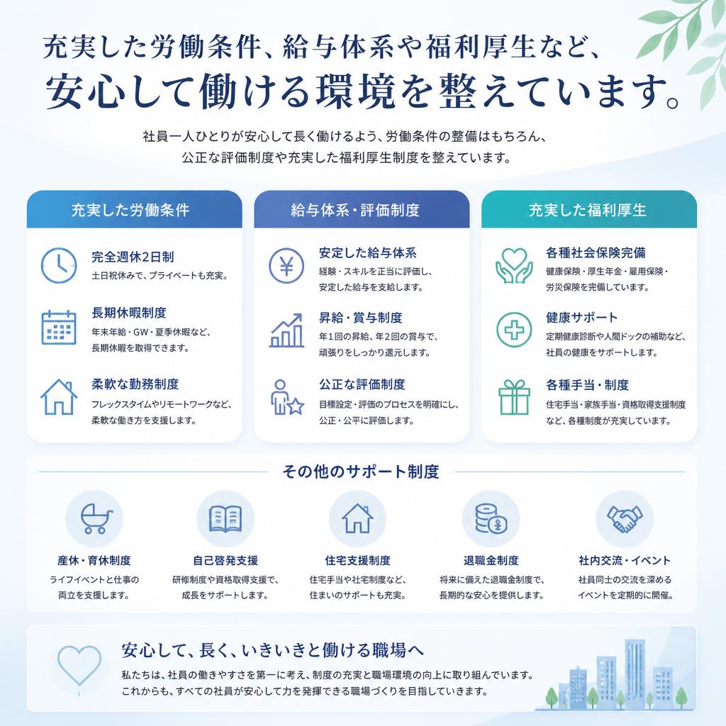 当社の労働条件