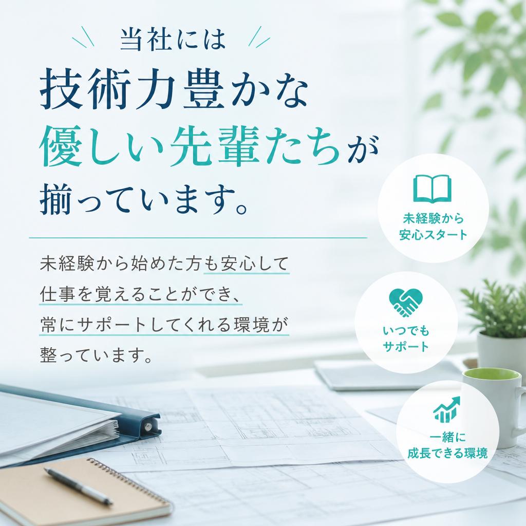 優しい先輩たちがしっかりサポート