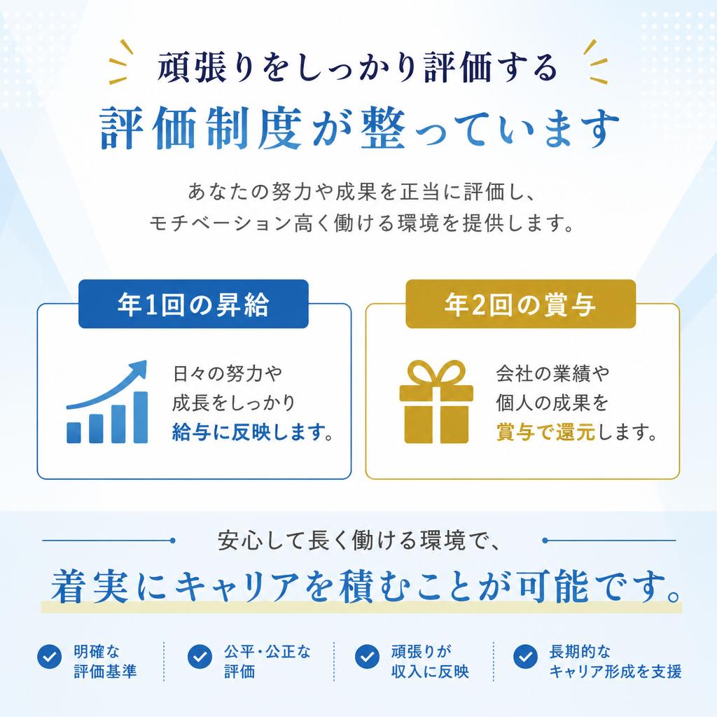 5. 昇給・賞与のサポート体制